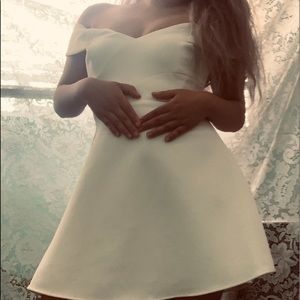 Off shoulder mini dress